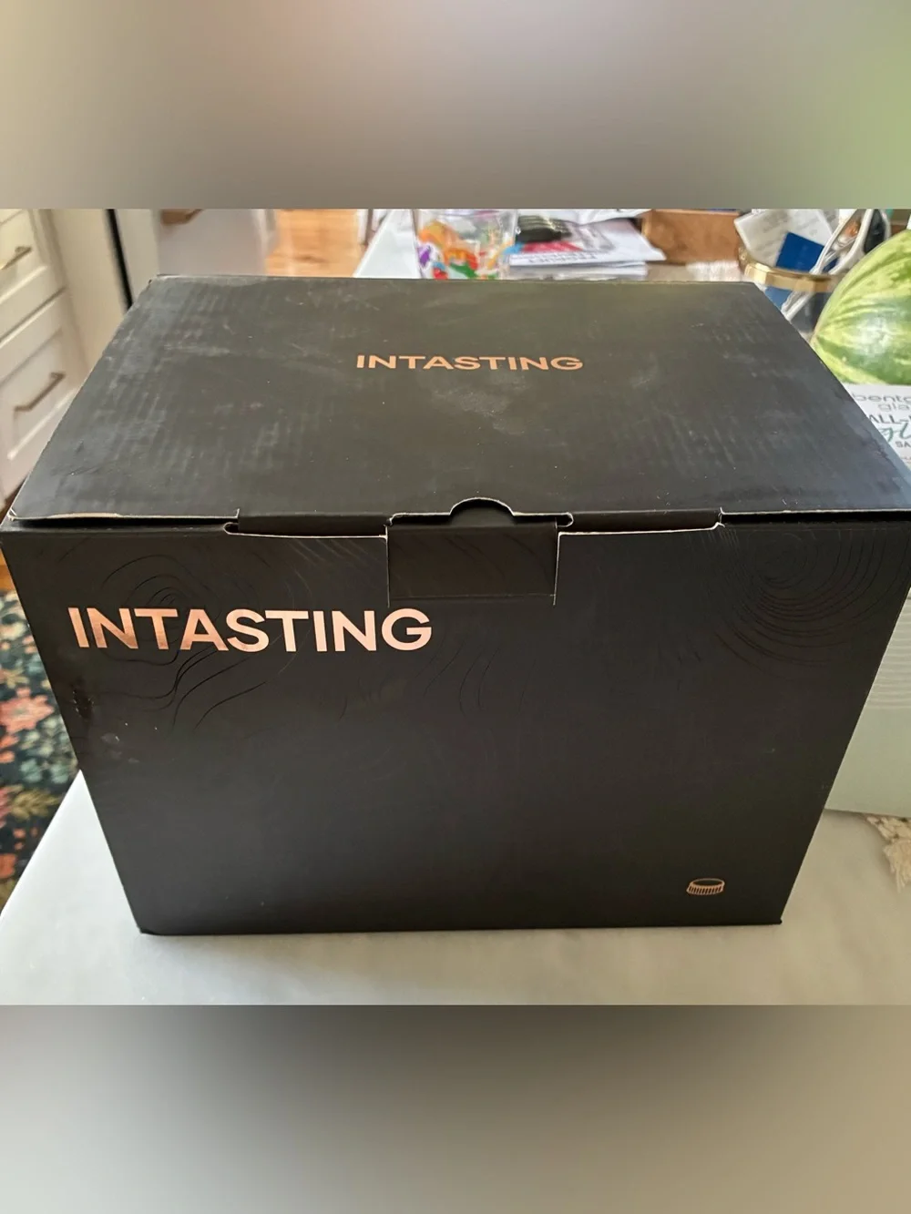 INTASTING Matte Black Gooseneck Kettle with Copper Accents